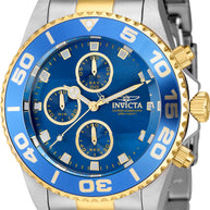 Invicta Men's 43408 Pro Diver Quartz Chronograph Blue Dial Watch