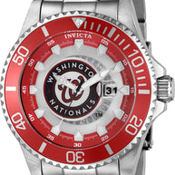 Invicta Men's 43483 MLB Washington Nationals Quartz Multifunction Red Dial Watch