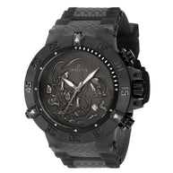 Invicta Men's 37040 Subaqua  Quartz 3 Hand Black, Silver, Dark Grey Dial Watch