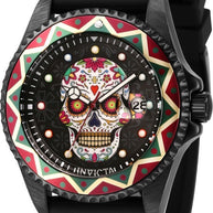 Invicta Men's 43754 Pro Diver Quartz PC32 Purple, Green, Yellow, Red, Blue, Black Dial Watch