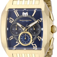 Technomarine Men's TM-226026 Aqua Quadrant Quartz VD54 Blue, Black Dial Watch