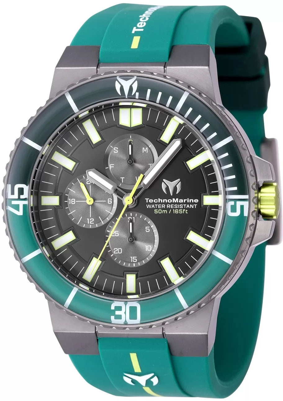Technomarine Men's TM-525034 Racing Legends Quartz VX3N Gunmetal, Black Dial Watch