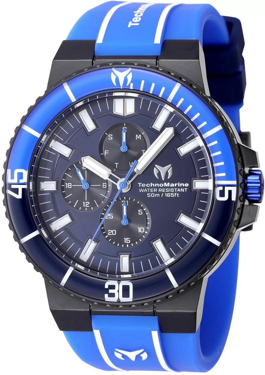 Technomarine Men's TM-525036 Racing Legends Quartz VX3N Blue, Black Dial Watch