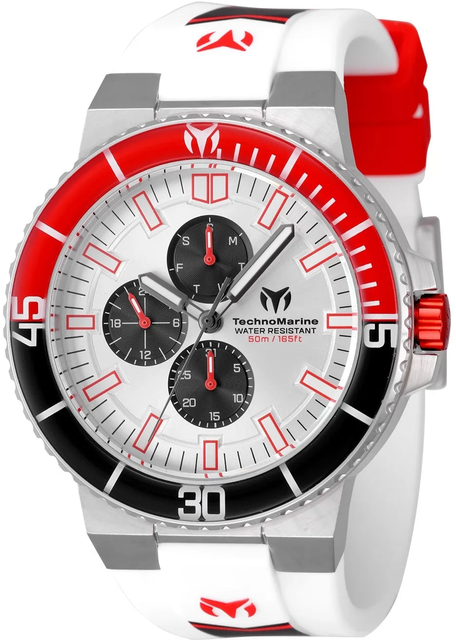 Technomarine Men's TM-525038 Racing Legends Quartz VX3N Silver, Black Dial Watch