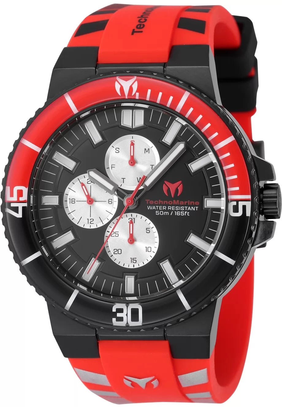 Technomarine Men's TM-525039 Racing Legends Quartz VX3N Silver, Black Dial Watch