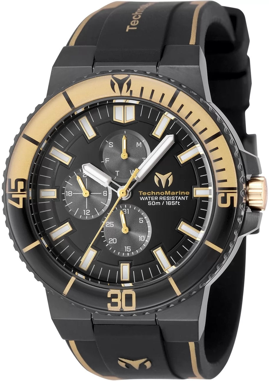 Technomarine Men's TM-525040 Racing Legends Quartz VX3N Gunmetal, Black Dial Watch