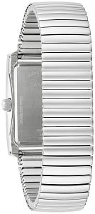 43A157 Caravelle Men's Dress Classic Rectangular Stainless Watch