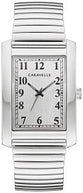 43A157 Caravelle Men's Dress Classic Rectangular Stainless Watch