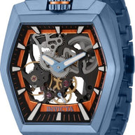 Invicta Men's 44016 Akula Mechanical 2 Hand Black, Orange Dial Watch