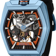 Invicta Men's 44021 Akula Mechanical 2 Hand Black, Orange Dial Watch