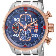Invicta Men's 17203 Aviator  Quartz Chronograph Blue Dial Watch