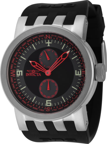 Invicta Men's 44224 DNA Quartz Multifunction Black, Grey, Red Dial Watch