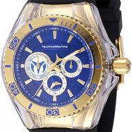 Technomarine Women's TM-120031 Cruise Quartz Chronograph Silver, Blue Dial Watch