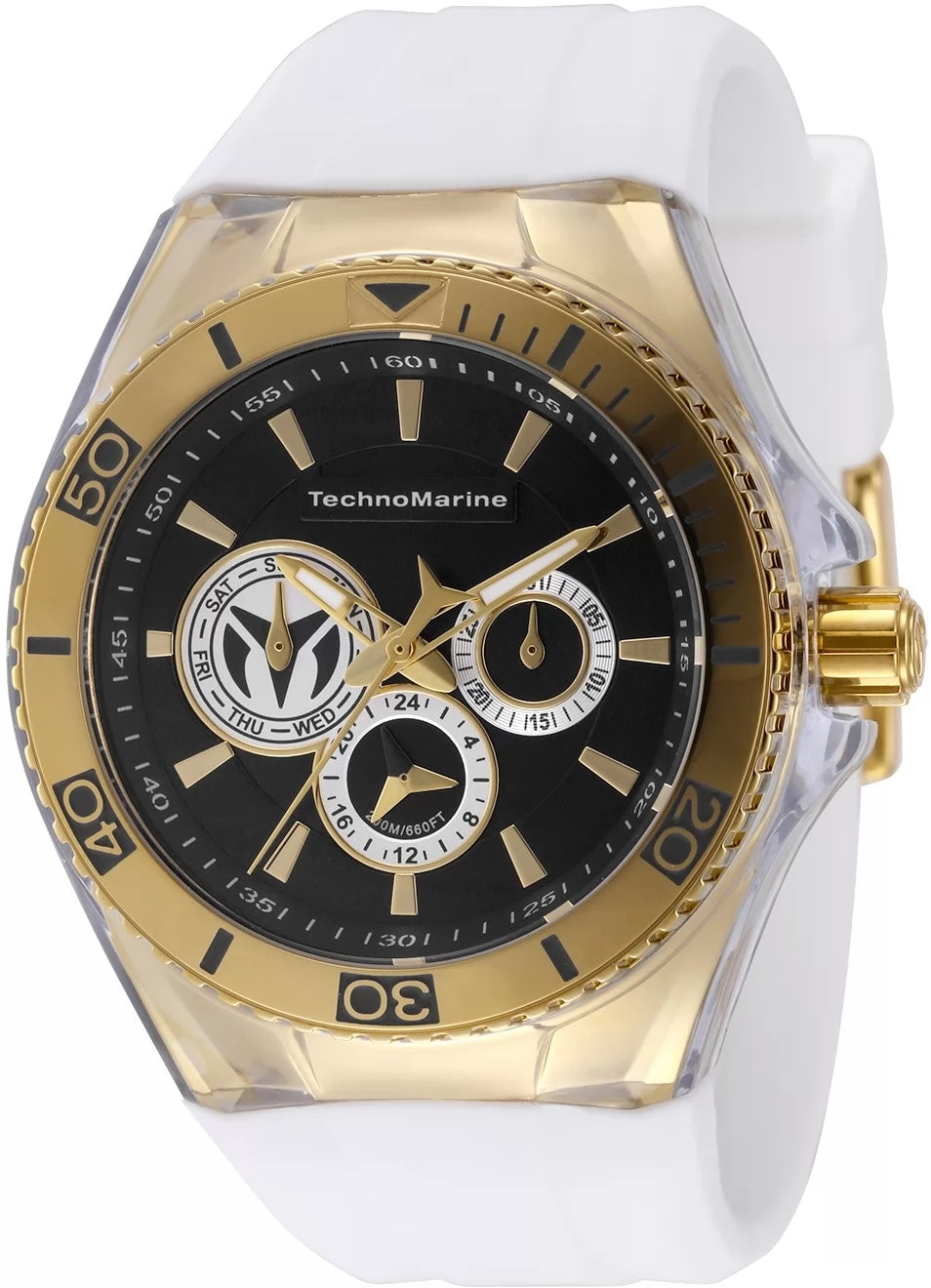 Technomarine Men's TM-118126 Cruise Quartz 3 Hand Black, Grey Dial Watch