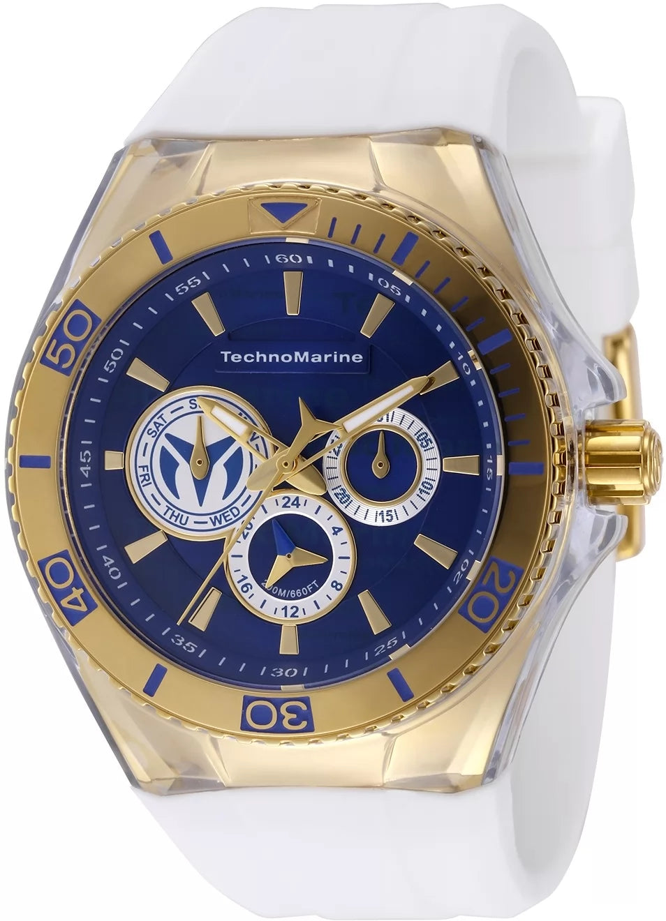 Technomarine Men's TM-118127 Cruise Quartz 3 Hand Blue, Grey Dial Watch