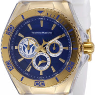 Technomarine Men's TM-118127 Cruise Quartz 3 Hand Blue, Grey Dial Watch