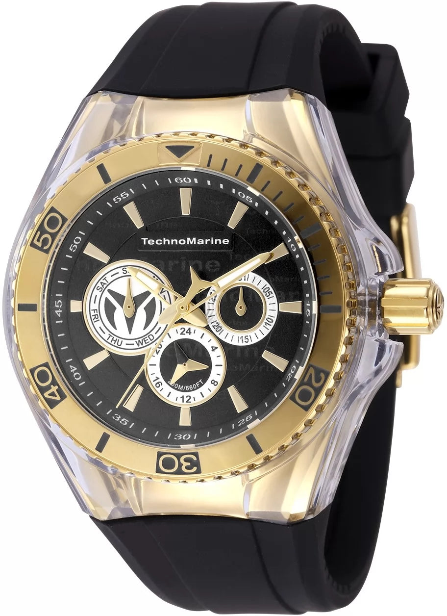 Technomarine Women's TM-118132 Cruise Quartz Black, Grey Dial Watch