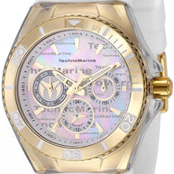 Technomarine Women's TM-120028 Cruise  Quartz Chronograph Silver, White Dial Watch