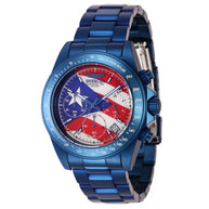 InvictaMen's 46113 Speedway Quartz VD53B-14 Red, White, Blue Dial Watch