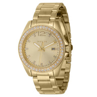 Invicta Women's 44840 Angel Quartz 3 Hand Gold Dial Watch