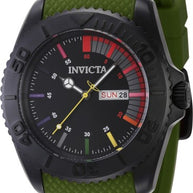Invicta Men's 44736 Pro Diver Quartz 3 Hand Black Dial Watch