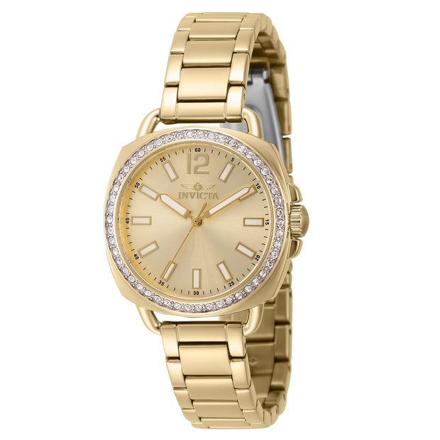 Invicta Women's 46342 Wildflower Quartz 3 Hand Gold Dial Watch