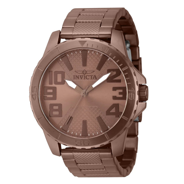 Invicta Men's 46303 Speedway Quartz 3 Hand Brown Dial Watch
