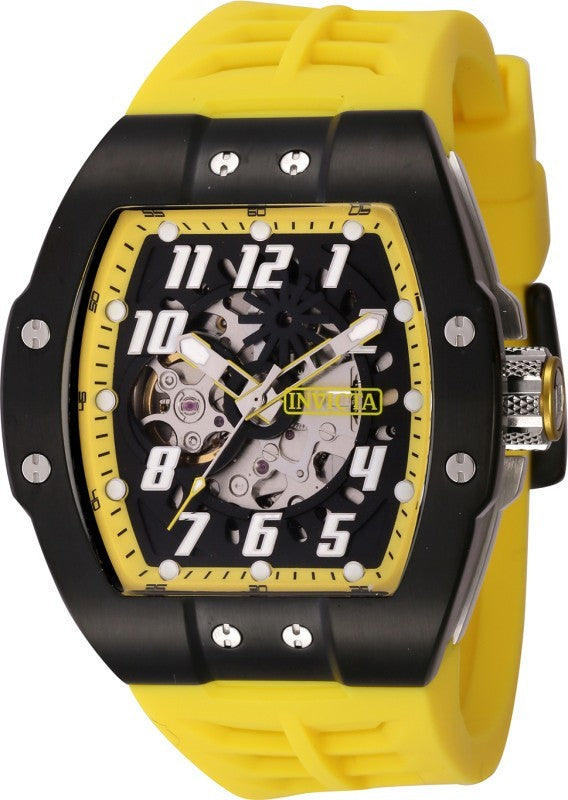 Invicta Men's 44893 S1 Rally Automatic NH70 Yellow, Black Dial Watch