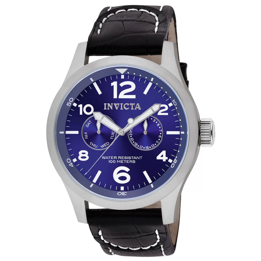 Invicta Men's 10490 I-Force Quartz Multifunction Blue Dial Watch