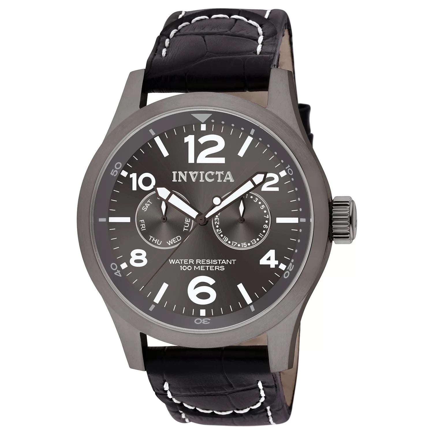 Invicta Men's 10492 I-Force Quartz Multifunction Charcoal Dial Watch
