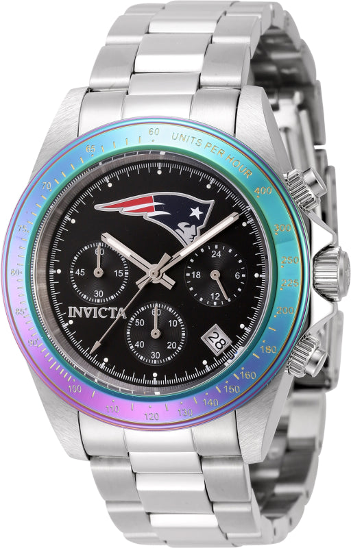 Invicta Men's 44989 NFL Quartz Multifunction Black Dial Watch