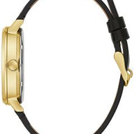 44A121 Caravelle Men's Automatic Skeleton Dial Gold-Tone Watch