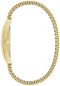 44A122 Caravelle Men's Dress Classic Gold-Tone Rectangular Watch