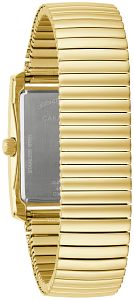 44A122 Caravelle Men's Dress Classic Gold-Tone Rectangular Watch