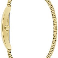 44A122 Caravelle Men's Dress Classic Gold-Tone Rectangular Watch