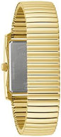 44A122 Caravelle Men's Dress Classic Gold-Tone Rectangular Watch