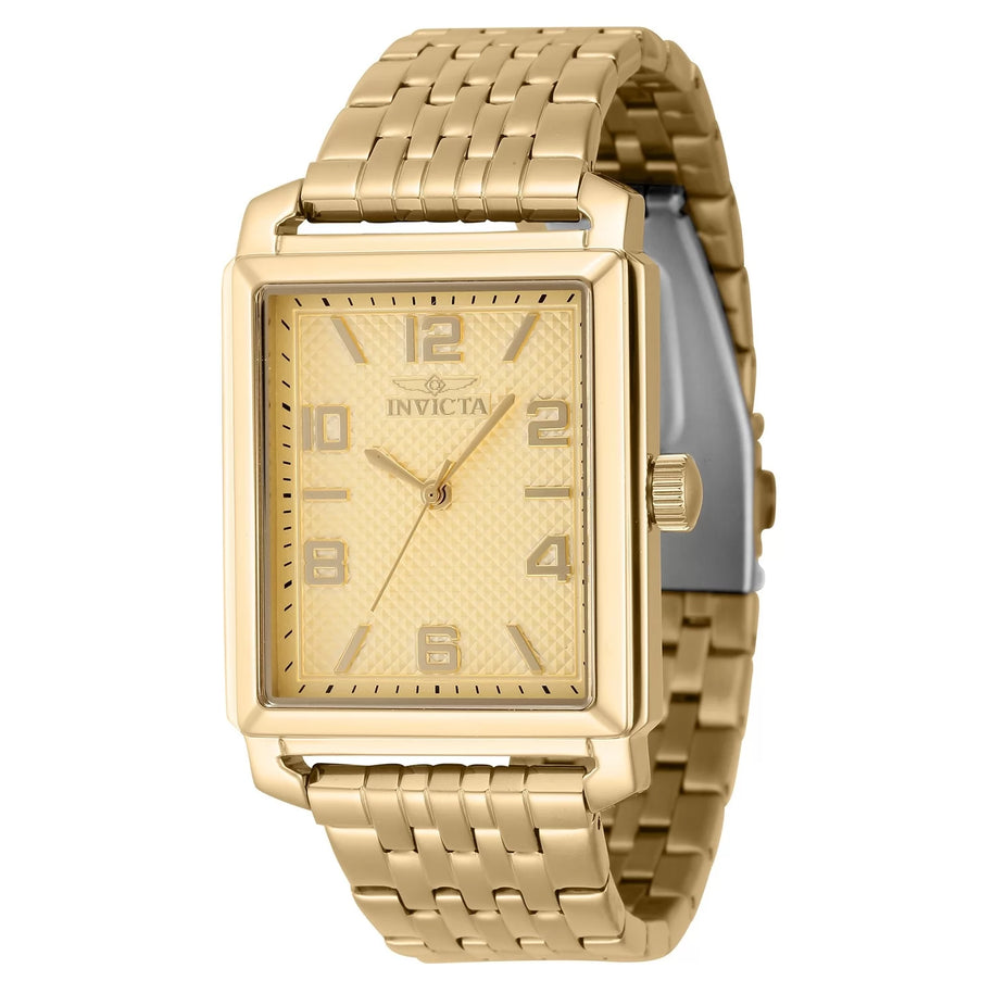 Invicta Men's 46661 Vintage Quartz PC21 Gold Dial Watch