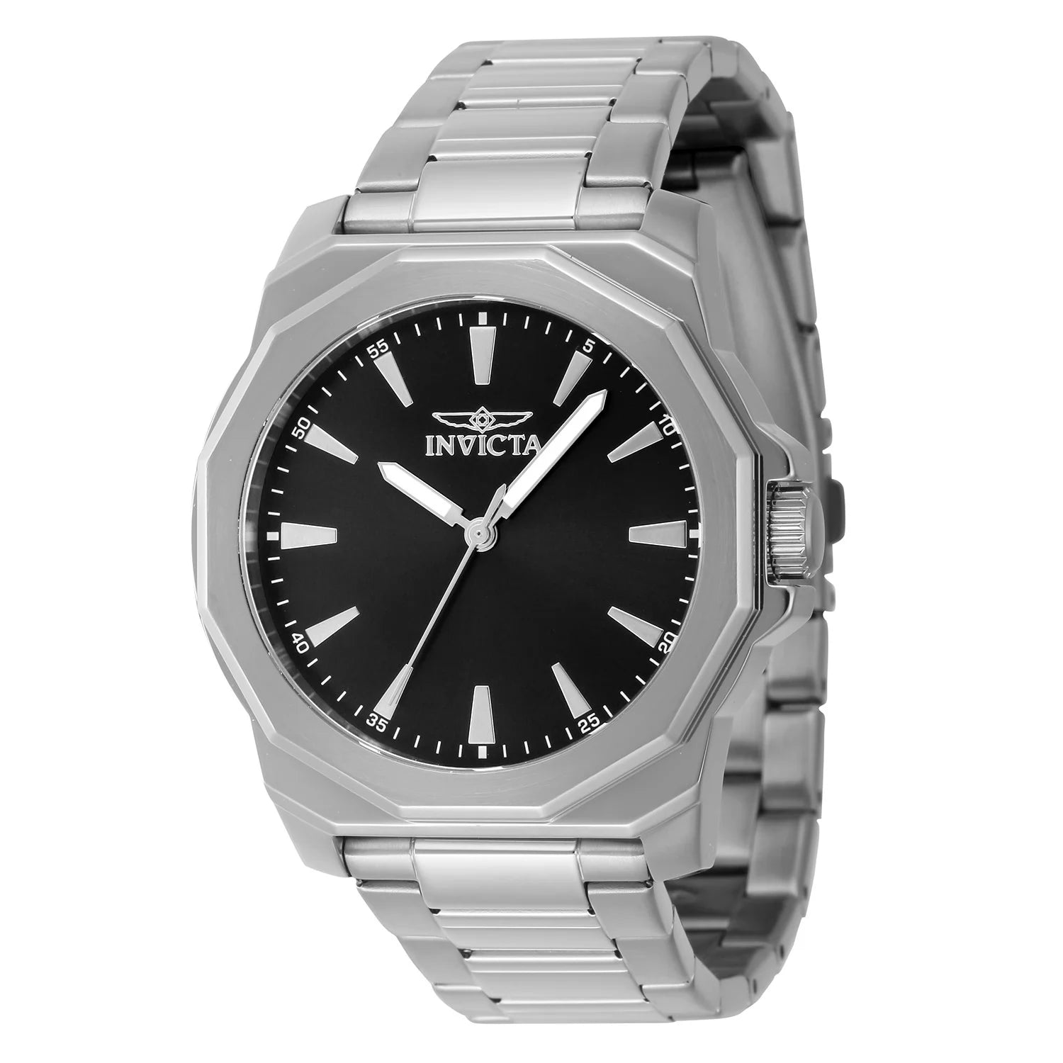 Invicta Men's 46831 Speedway Quartz 3 Hand Black Dial Watch