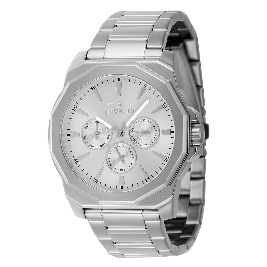 Invicta Men's 46843 Speedway Quartz Chronograph Silver Dial Watch