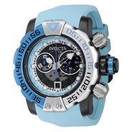 Invicta Men's 44848 Sea Hunter Quartz Chronograph White, Light Blue, Transparent Dial Watch