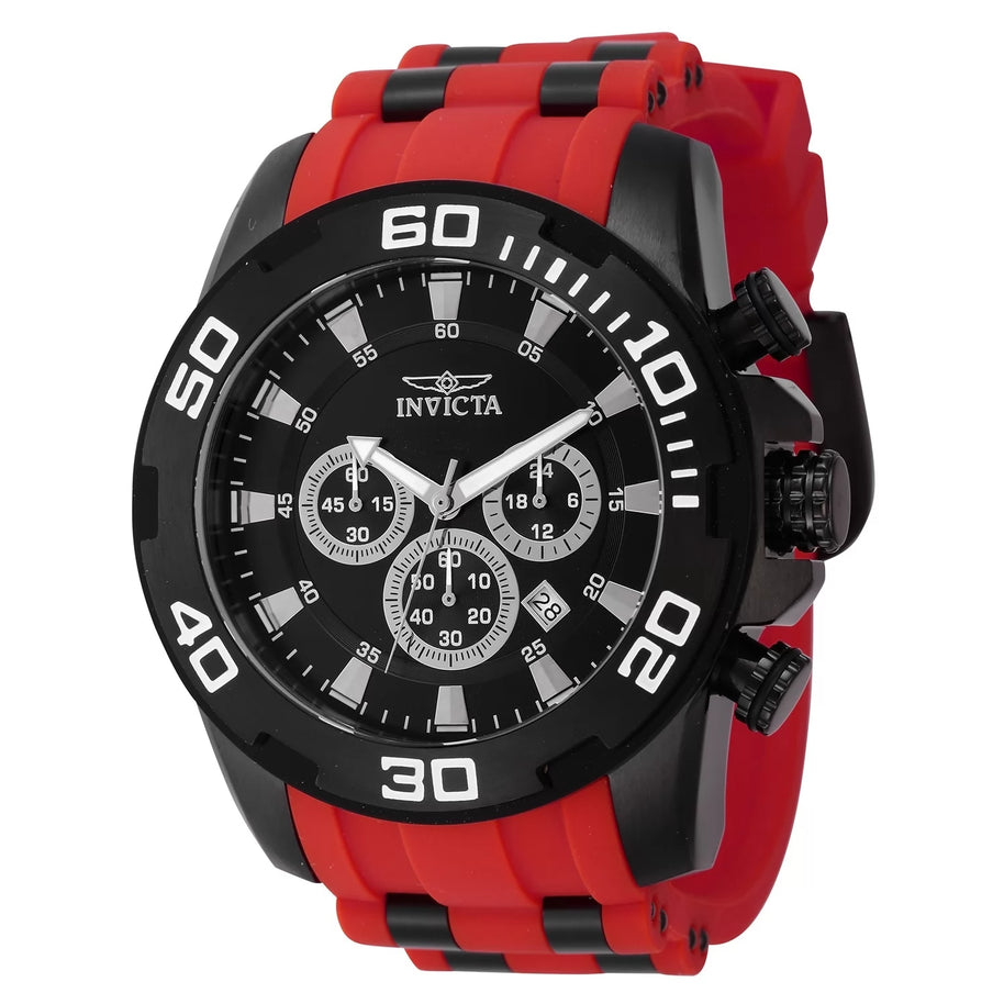 Invicta Women's 44546 Pro Diver Quartz VD53 Black Dial Watch