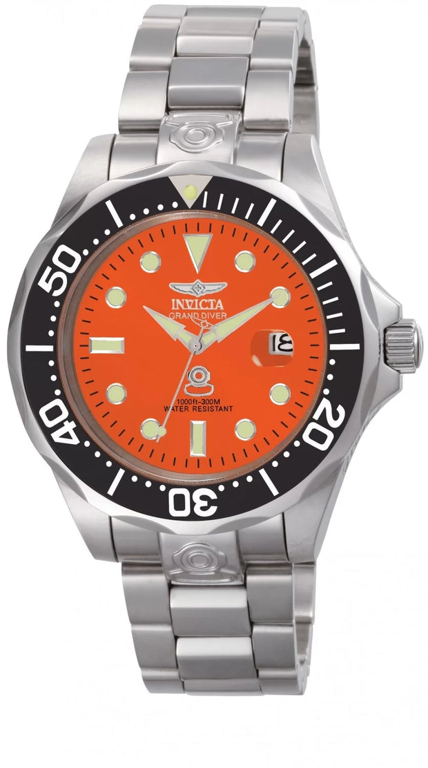 Invicta Men's 4186 Pro Diver  Automatic 3 Hand Orange Dial Watch