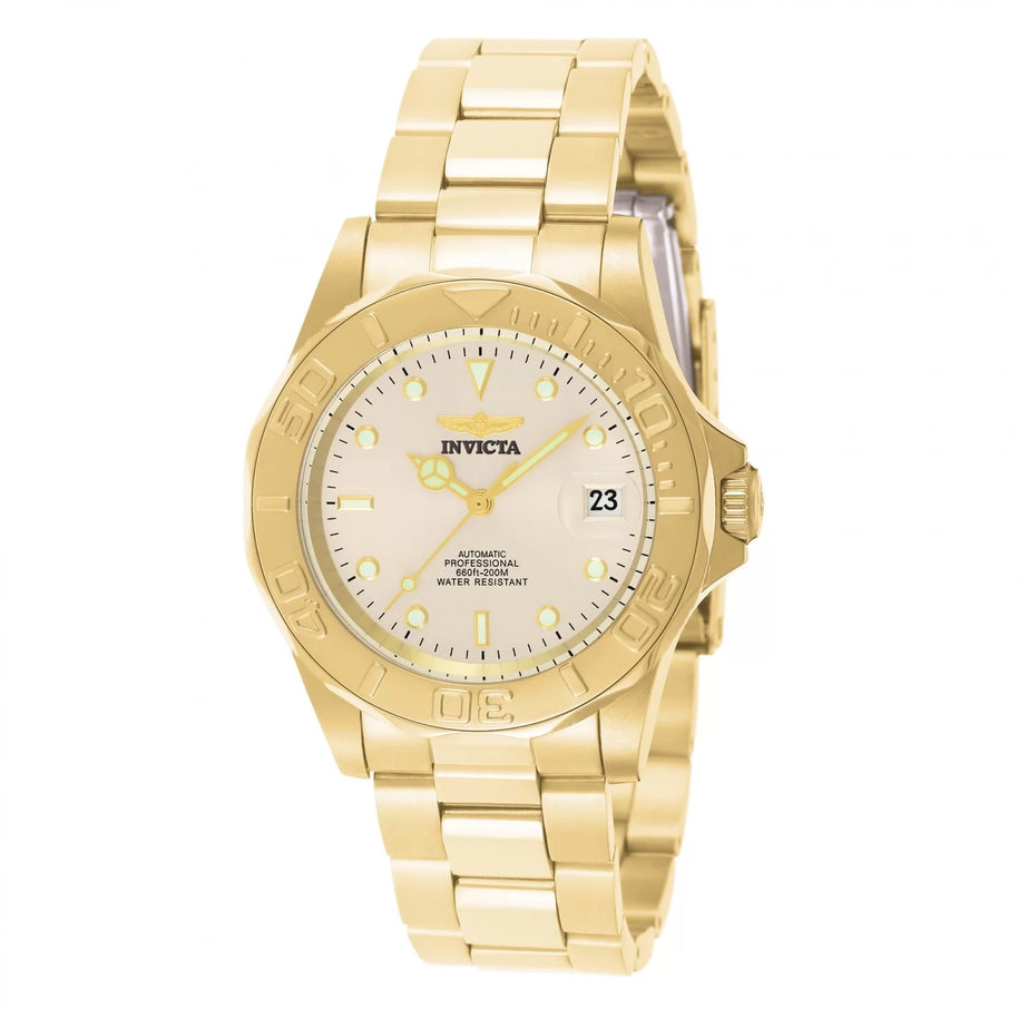 Invicta Men's 9010 Pro Diver Automatic 3 Hand Champagne Dial Watch