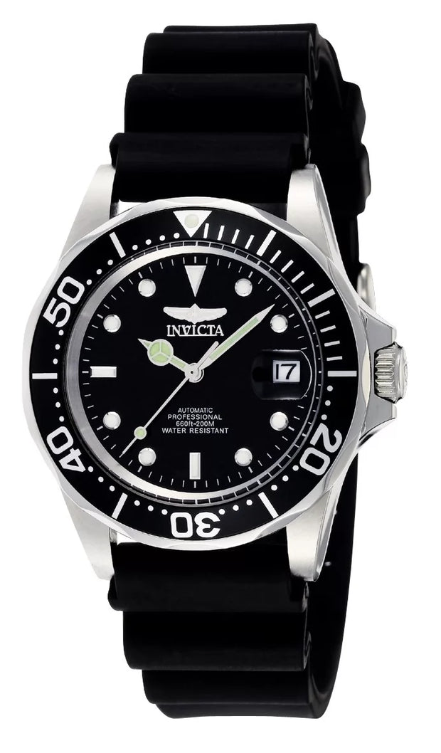 Invicta Men's 9110 Pro Diver Automatic 3 Hand Black Dial Watch