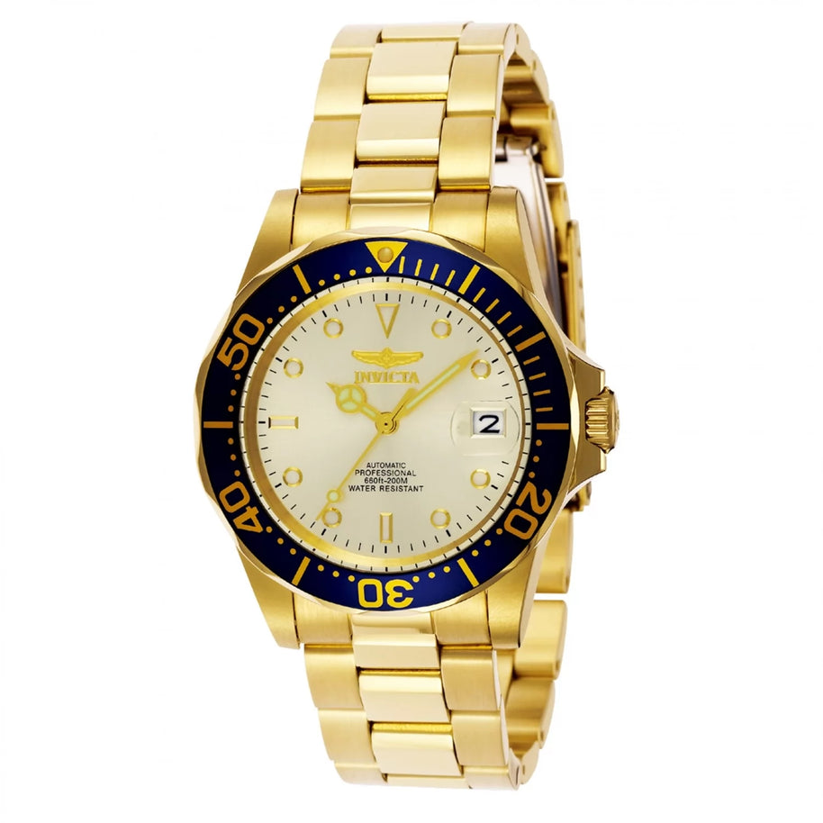 Invicta Men's 9743 Pro Diver Automatic 3 Hand Champagne Dial Watch
