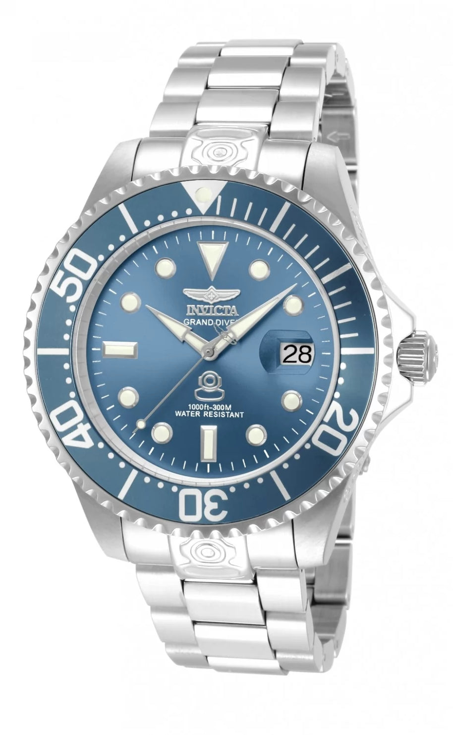 Invicta Men's 13859 Pro Diver Automatic 3 Hand Blue Dial Watch