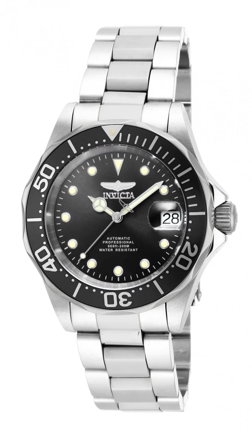 Invicta Men's 17039 Pro Diver Automatic 3 Hand Black Dial Watch