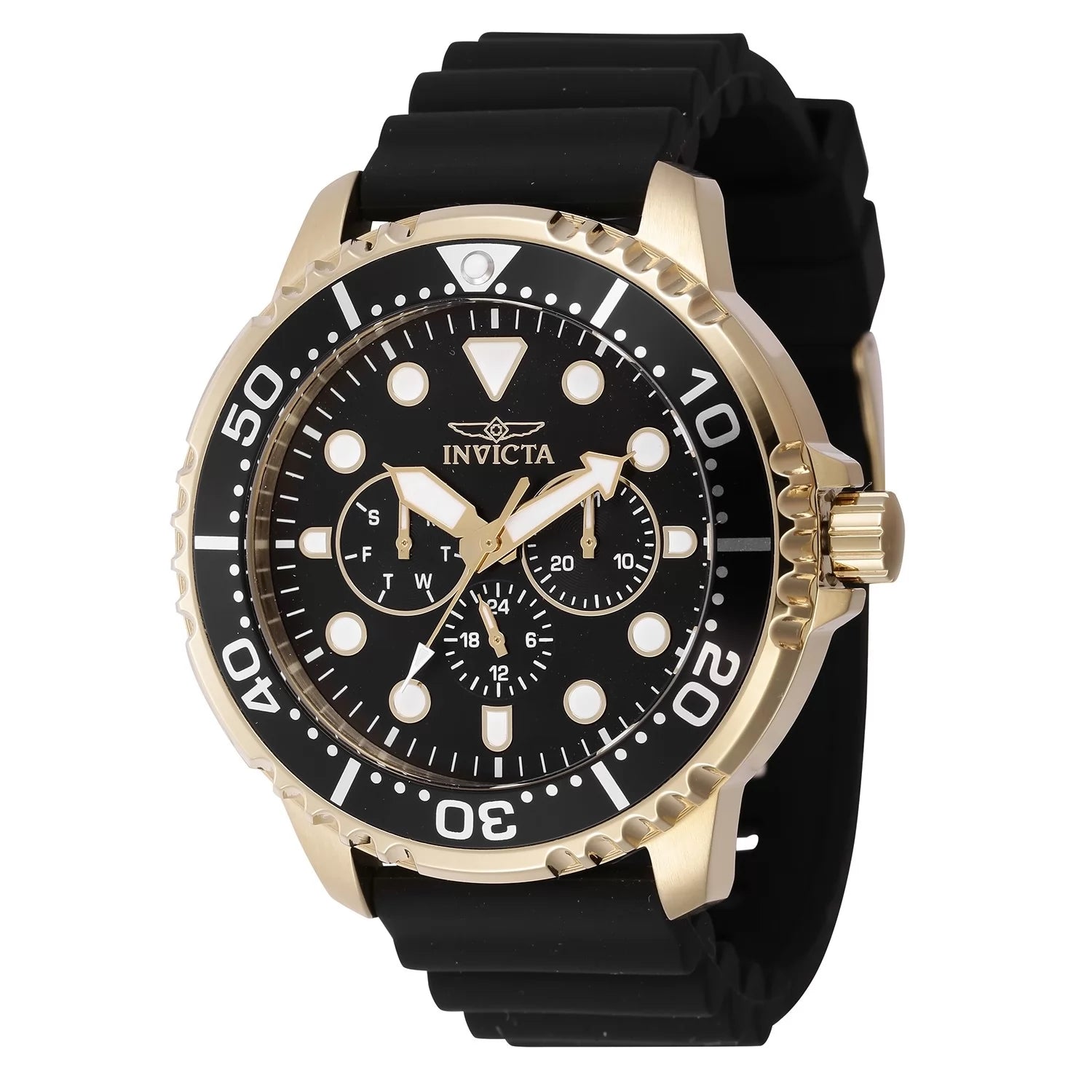Invicta Men's 47235 Pro Diver Quartz Chronograph Black Dial Watch