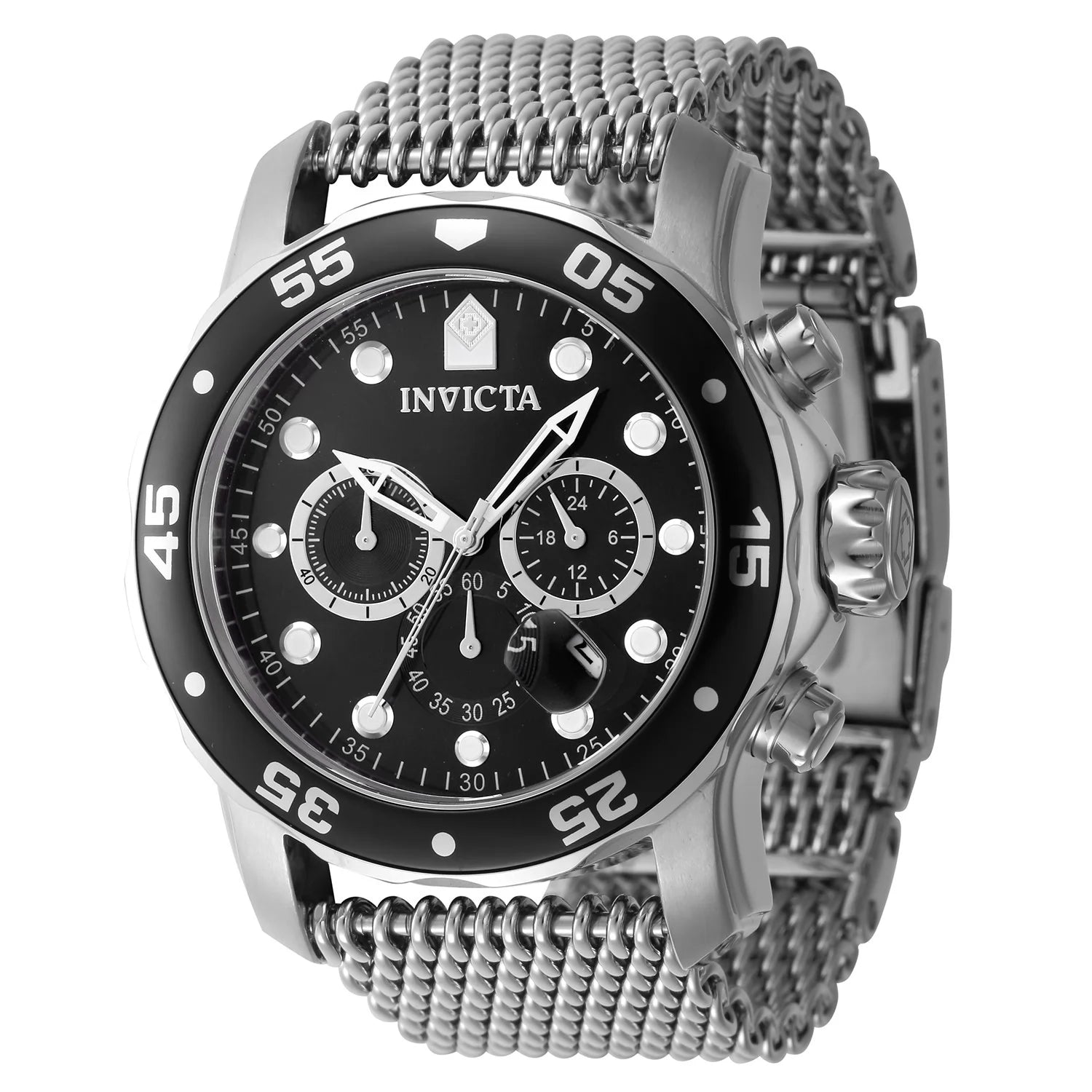 Invicta Men's 47236 Pro Diver Quartz Chronograph Black Dial Watch