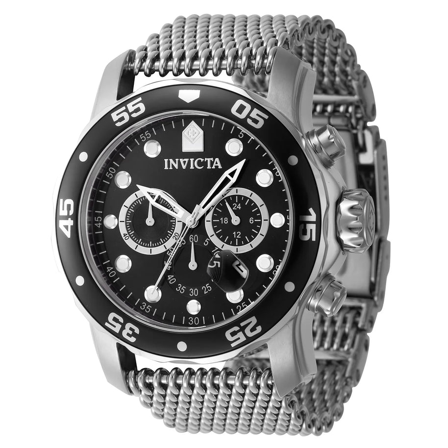 Invicta Men's 47236 Pro Diver Quartz Chronograph Black Dial Watch